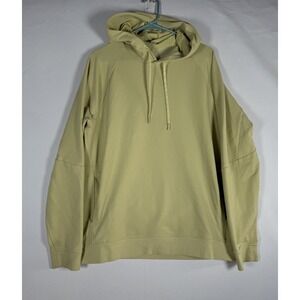 Lululemon City Sweat Pullover Hoodie Mens Large Green Yellow Athleisure LM3AUPS